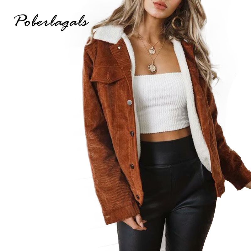 casaco feminino com pele de carneiro