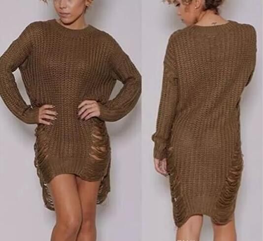 women's green sweater dress