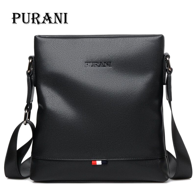 PURANI Casual Black Messenger Bag Men Leather Handbags Crossbody Bags For  Men Small Shoulder Bag Man Sling Bags Mens Satchels Hobo Handbags Luxury     PURANI Casual Black Messenger Bag Men Leather Handbags Crossbody Bags For  Men Small Shoulder Bag Man Sling Bags Mens Satchels Hobo Handbags Luxury