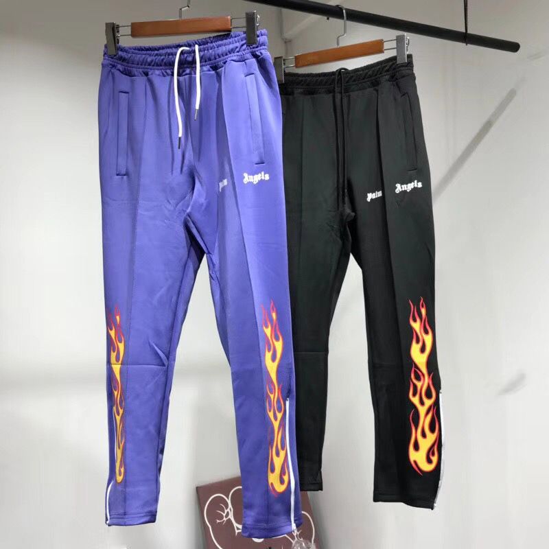 palm angels flame track pants