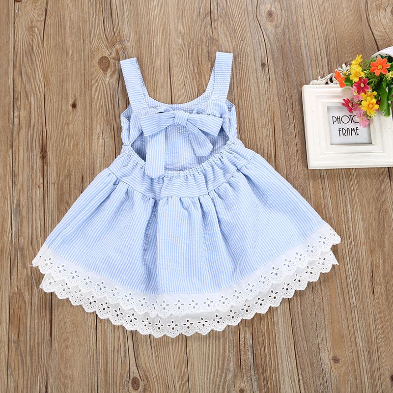 Striped Double Layer Flower Princess Skirt Baby Blue Dress For Baby Girls  Perfect For Summer From Greatamy, $6.16