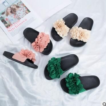 Girls Slippers 2018 Summer New Flowers 