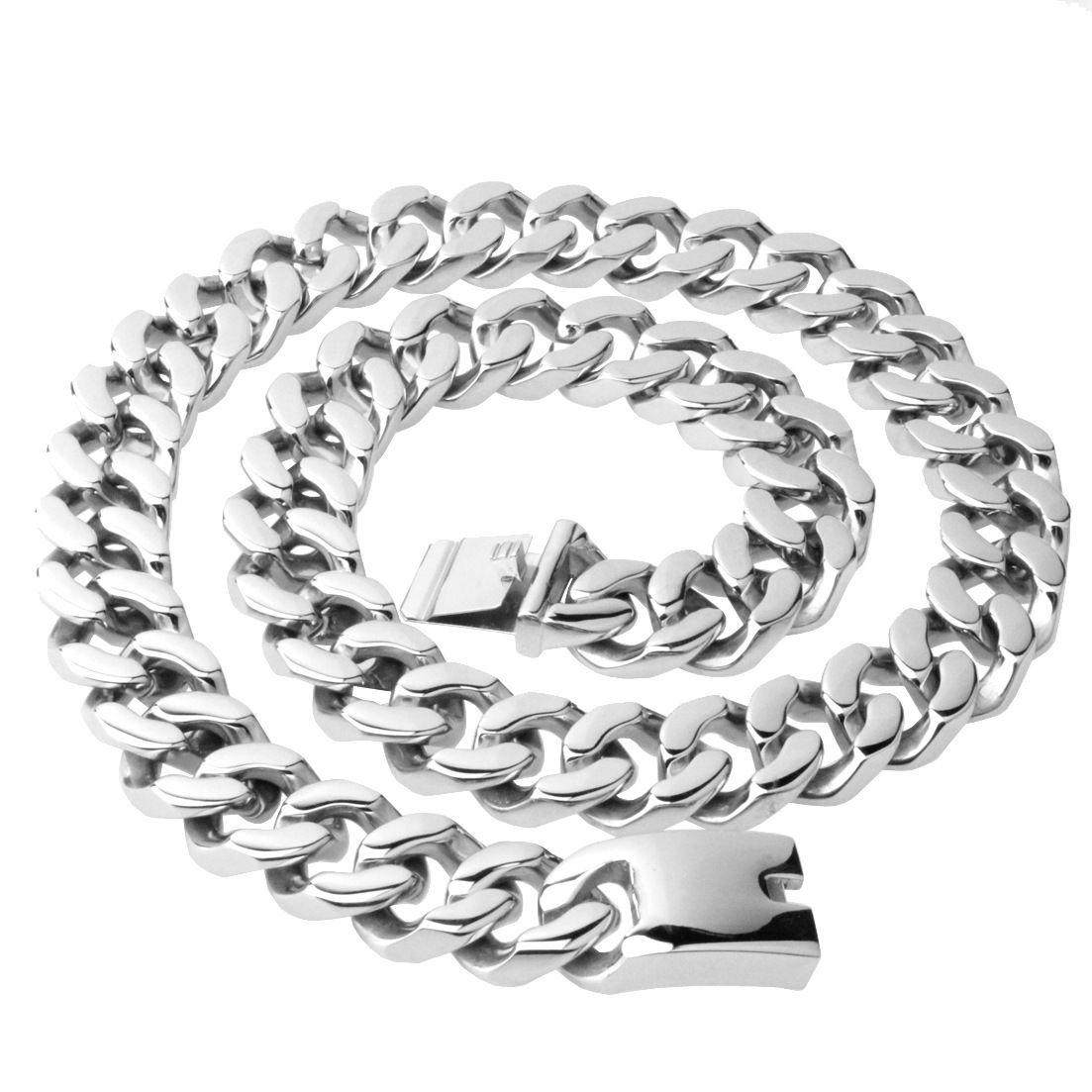 Hip Hop Titanium Steel Necklace Cuban 