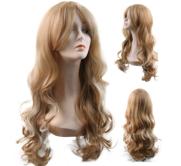 Wholesale Natural Loose Curly Cos Long Curly Hair Wigs High