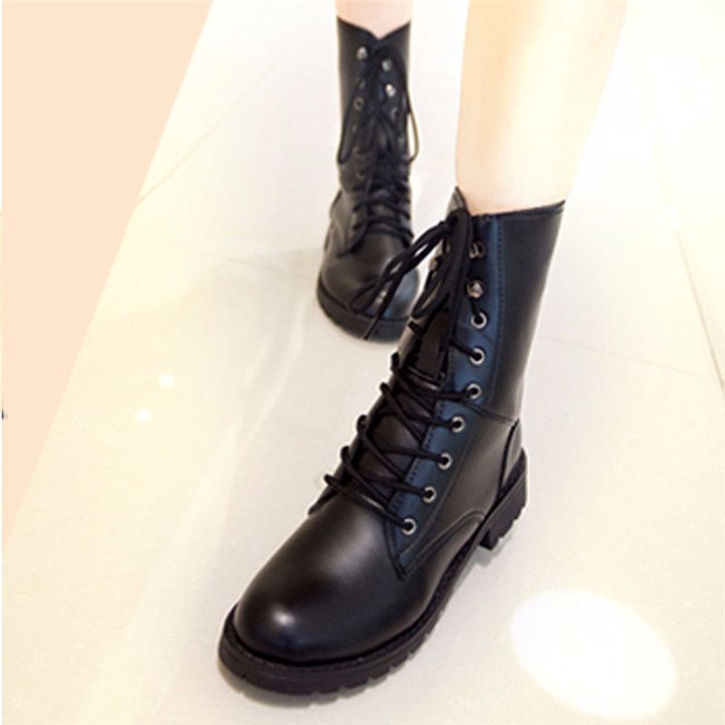 flat biker boots women's