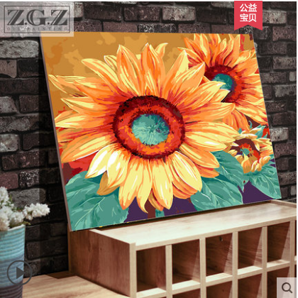 Sunflower Painting Abstract