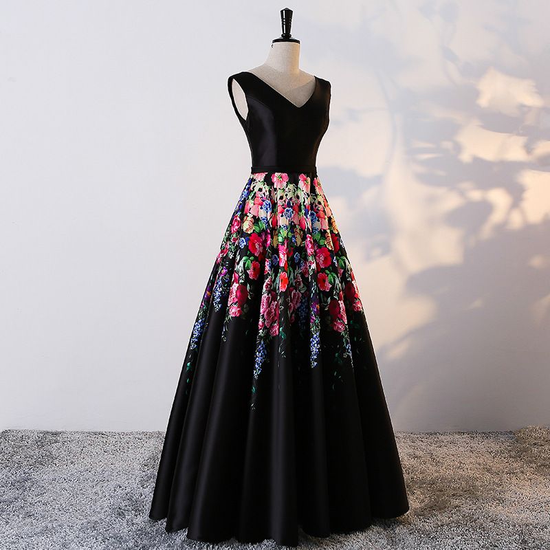 floral one piece dress long