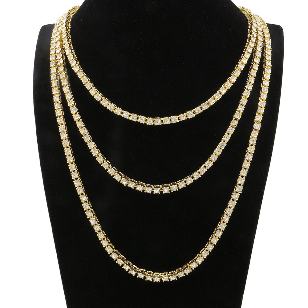 Hip Hop Tennis Diamonds Necklace For 