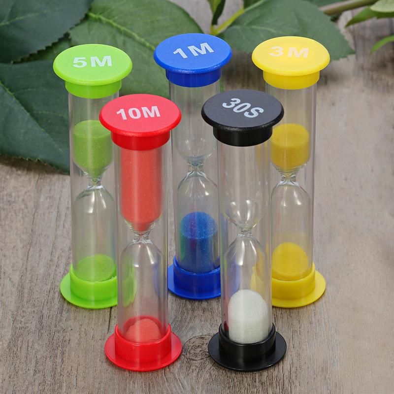 New Colorful Sandglass Hourglass Sand Clocks Timers Kids Gifts Kitchen Tools Set 