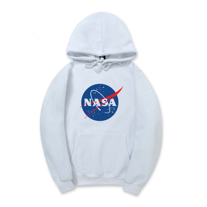 2020 Wholesale Autumn Winter NASA Hoodies Gray Black Khaki Men Women ...