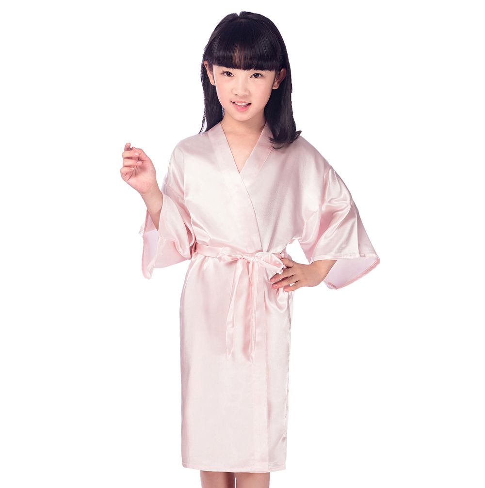 faux silk robe