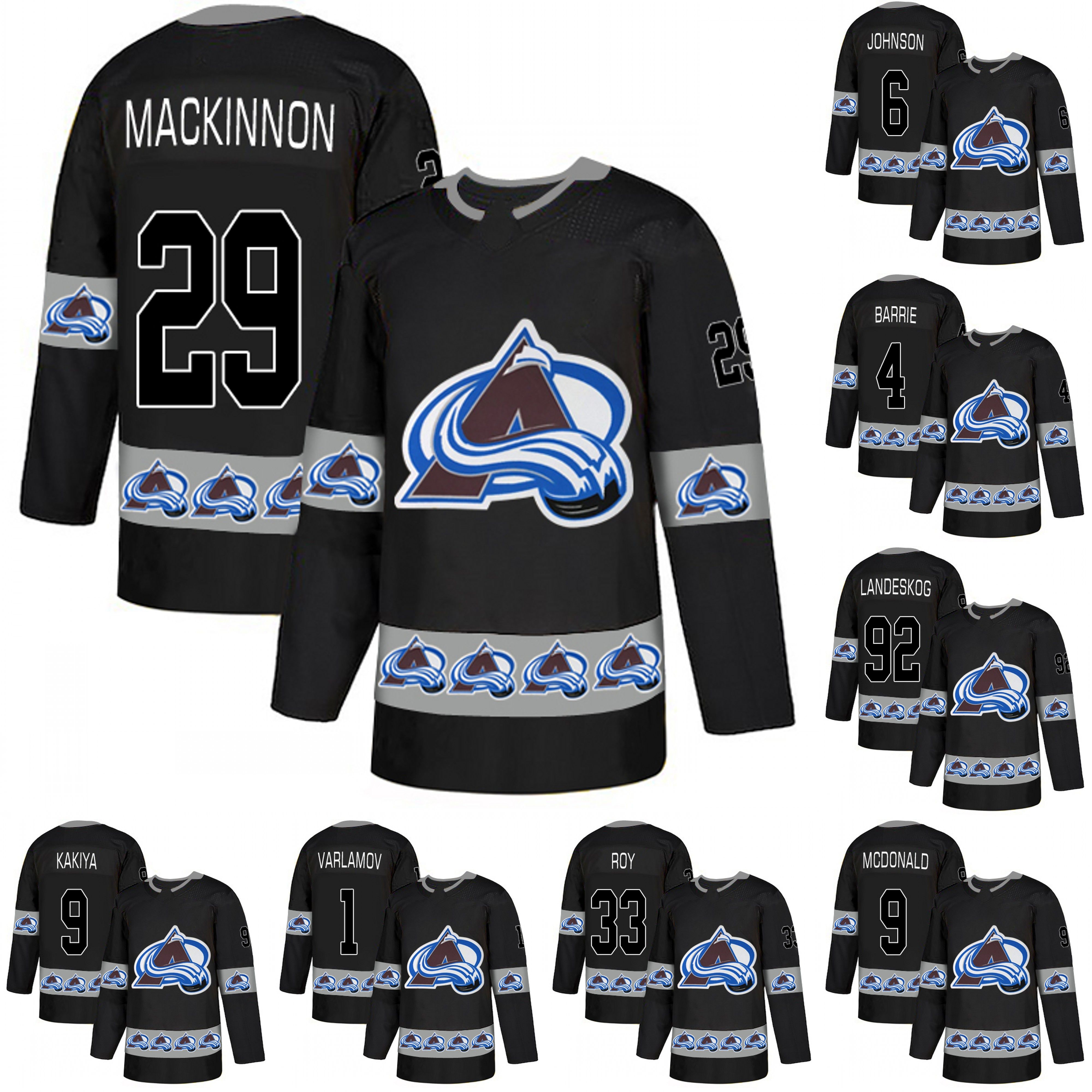 colorado avalanche black jersey
