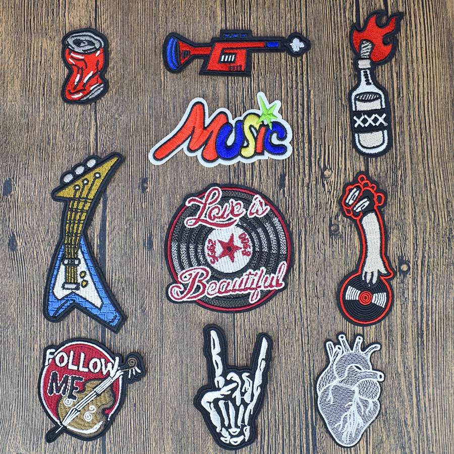 Compra Rock Series Parches Planchar En Chaquetas De Costura Parches De  Bordado Para Stripe Stitch Tejidos Pegatinas De Insignia Para Ropa Patch  DIY Craft Barato | Entrega Rápida Y Calidad | Es.Dhgate