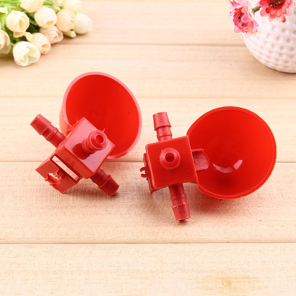 2019 Automatic Bird Poultry Bowl Feed Plastic Poultry Water Cups