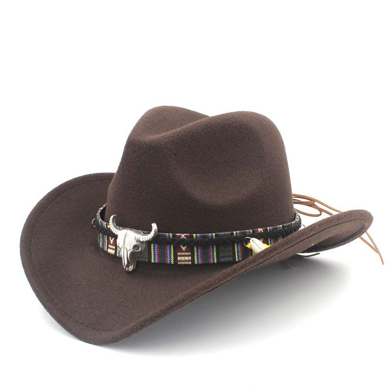 wide flat brim cowboy hat