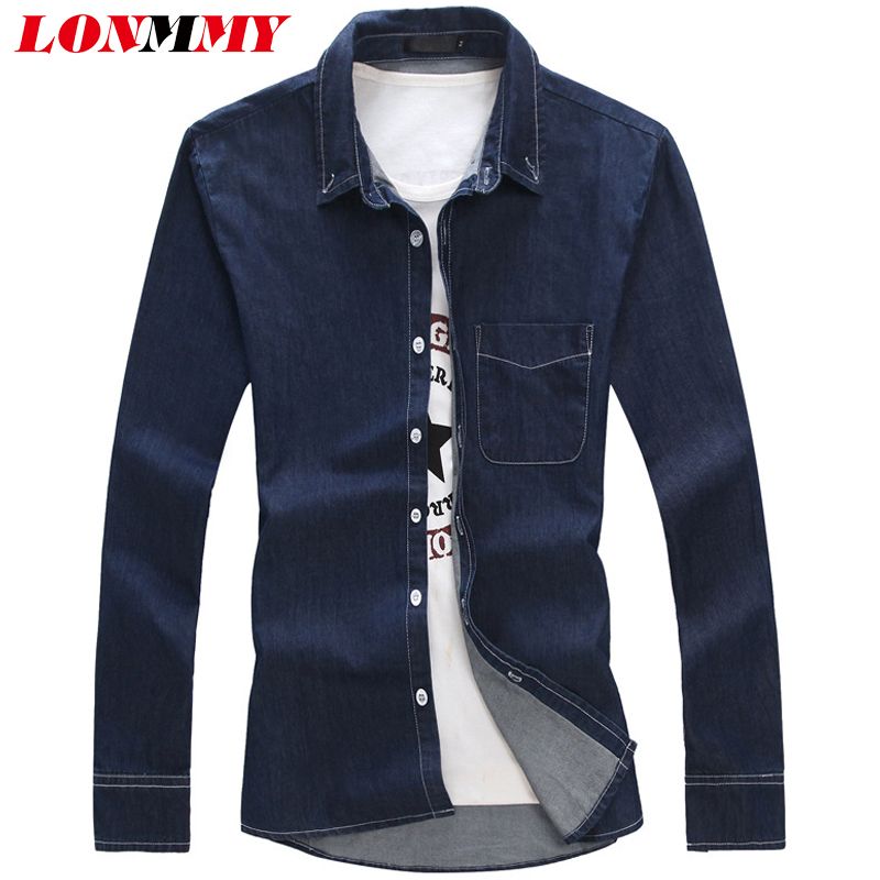 camisa tipo jean hombre