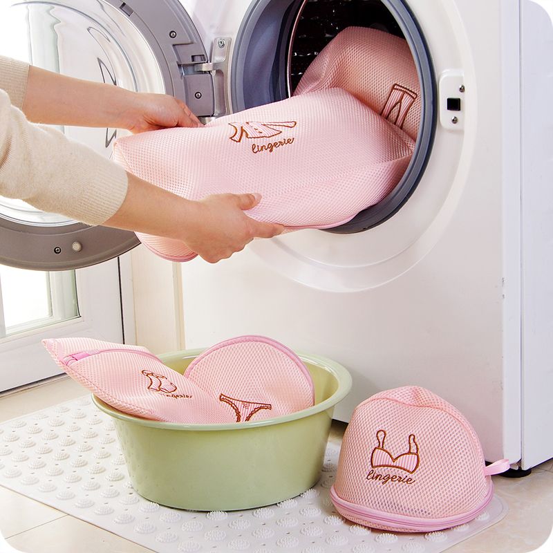 Quality Washing Machine Mesh net Zipped Laundry Wash Bags Bra Sock Underwear UK