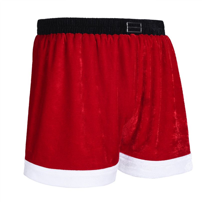 Compre Rojo Hombres Franela Navidad Santa Claus Traje Elástico Vacaciones Boxer Shorts Hombres Navidad Cómodo Boxer Shorts Calzoncillos A 33,23 € Del Jst2015 | DHgate.Com