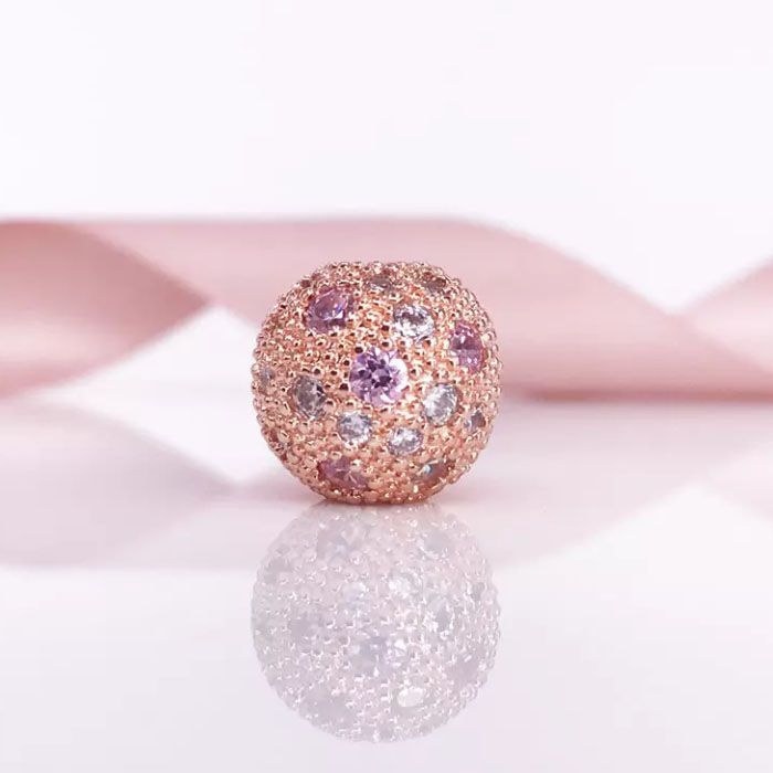 Cosmic Stars Clips Rose S925 Silver Fits For Original Style