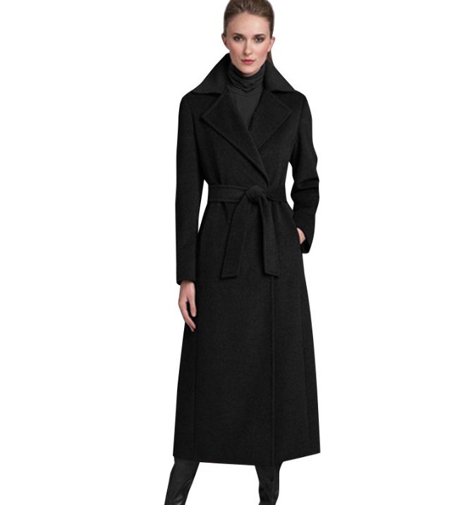 long black warm coat
