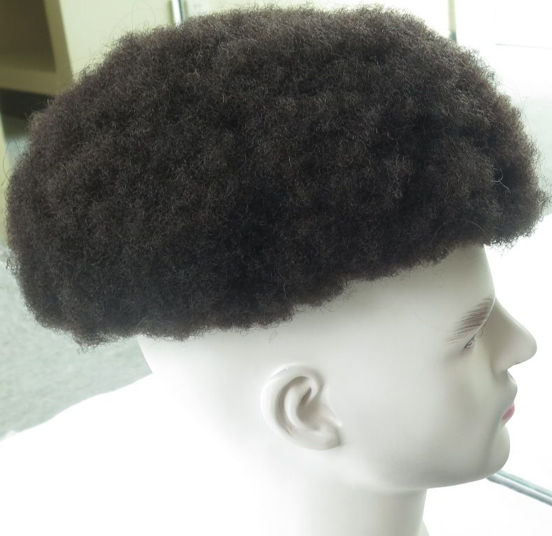 2019 Afro Toupee For Black Men Human Hair All Transparent Lace Man