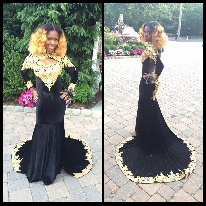 black velvet prom dresses