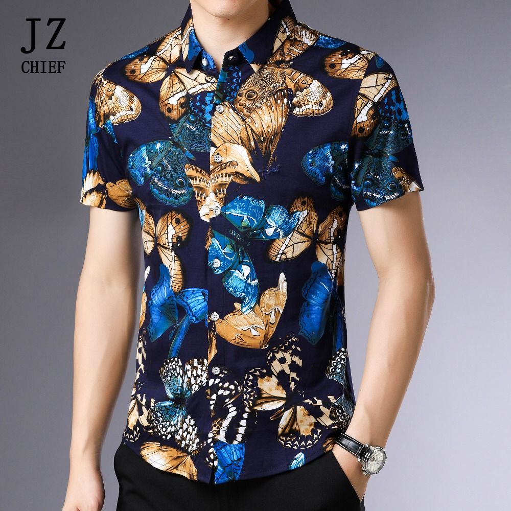 blue shirt with butterfly