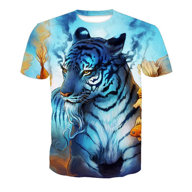 tiger print t shirt
