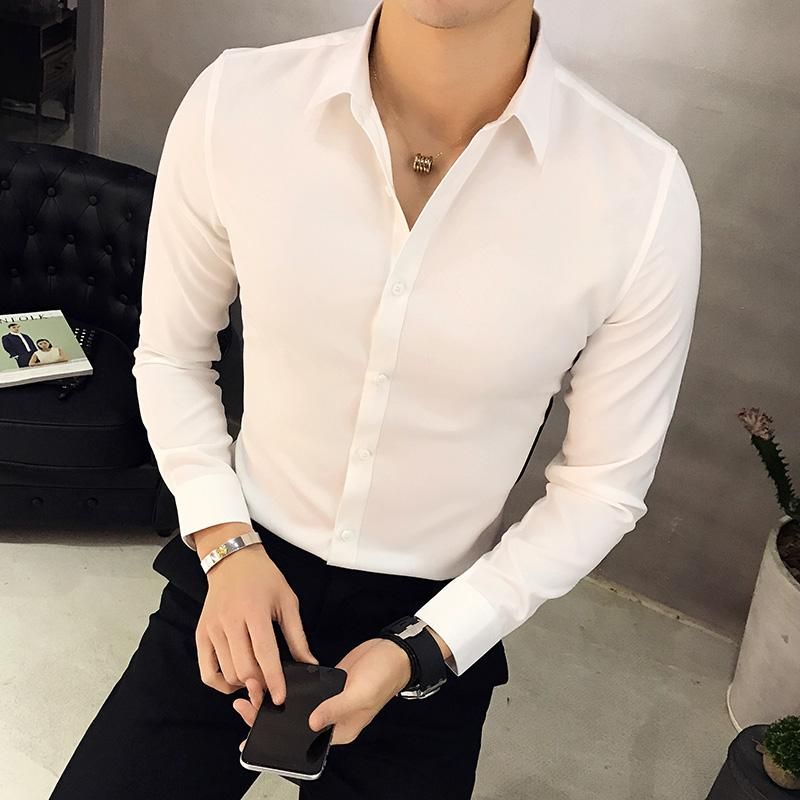قميص اللباس الأبيض