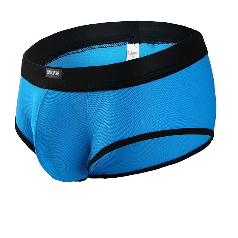 Men Sexy Nylon Underwear Boxer Shorts Gay Sissy Low Rise U Convex Pouch ...