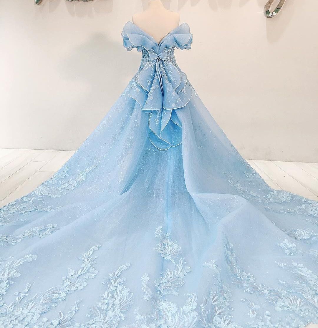 sparkly baby blue dress