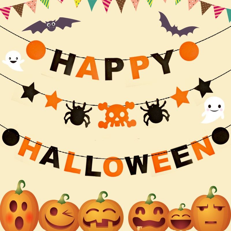 Compre Itens Inovadores Online, Não Tecido HAPPY HALLOWEEN Banner Com  Estrela De Aranha Laranja Preto Garland Decoração Para O Dia Das Bruxas  Party Club Festival Decoração Suprimentos A Preços Baixos De $175,83