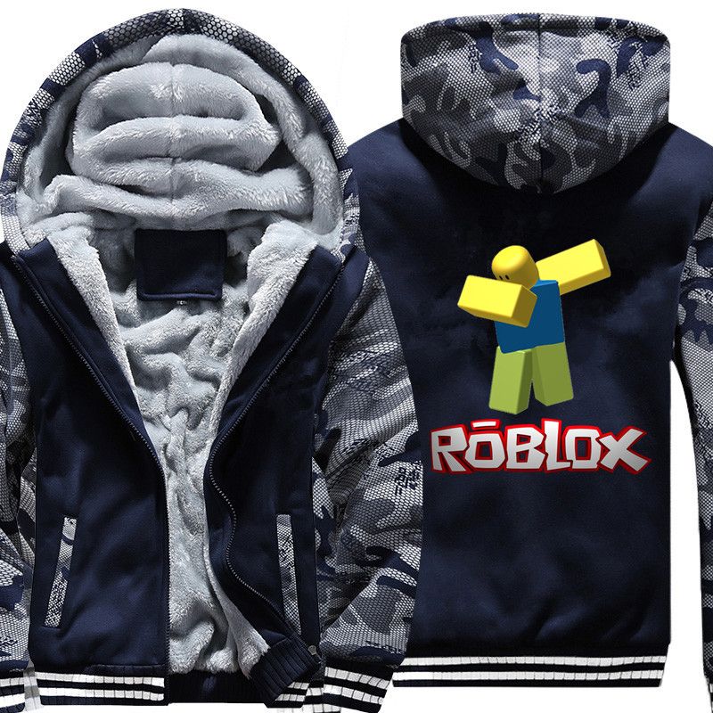 2020 Fashion Roblox Dabbing Noob Camouflage Hoodie Winter Casual Super Warm Jacket Coat Thicken Zipper Hooded Sweatshirts From Honjiao 36 35 Dhgate Com - roblox zipper hoodie