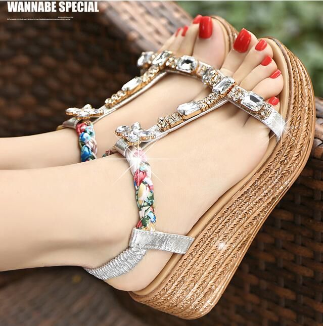 bohemian wedge sandals