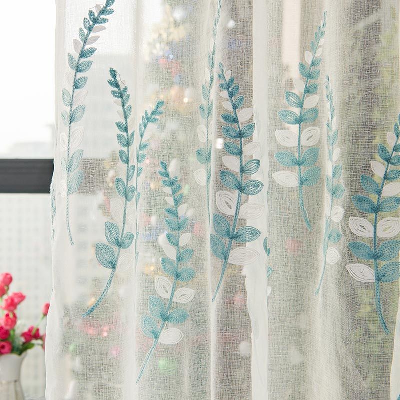 White Curtains Living Room