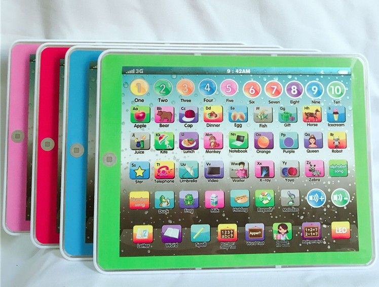 satin al yeni buyuk ekran ogrenme oyuncak oyunu tablet pad ingilizce bilgisayar dizustu y pad cocuk oyun muzik egitim noel elektronik dizustu tl68 6