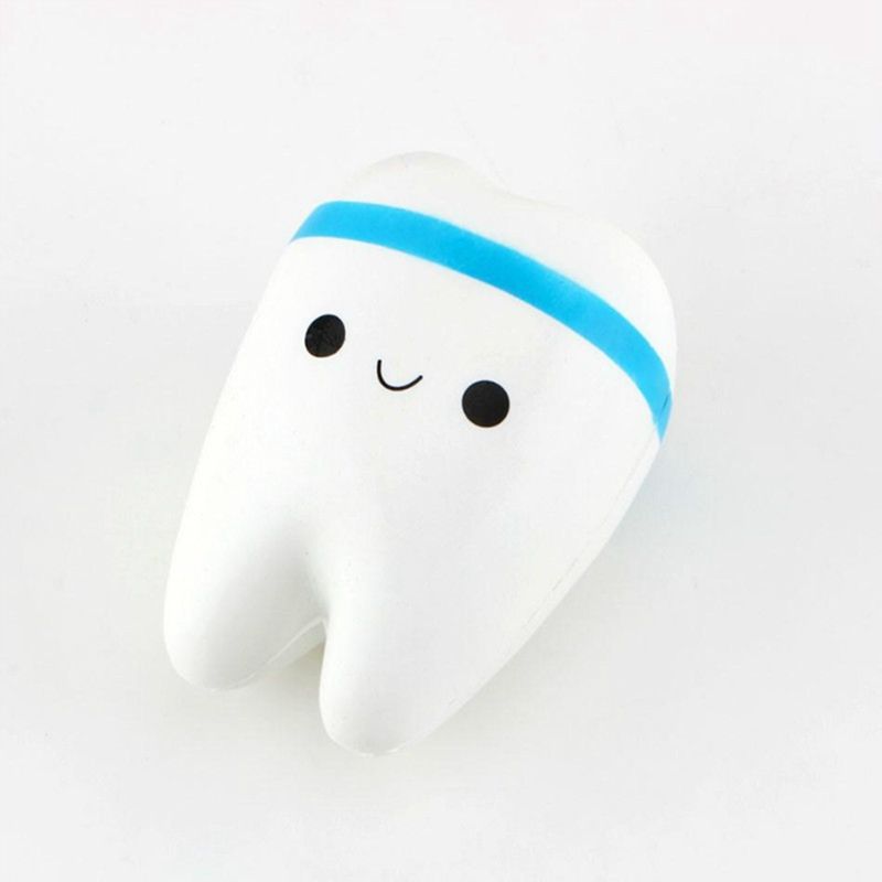 Antistress Cartoon Tooth Slow Rising Trick Soft Squeeze Tooth Toys