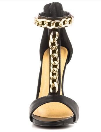 gold t bar heels
