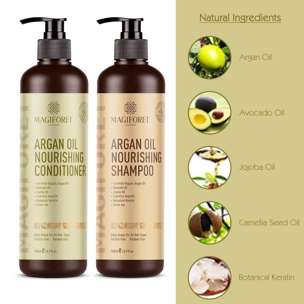 Private Label Pure Natural Shampoo Argan Oil Shampoo Conditioner