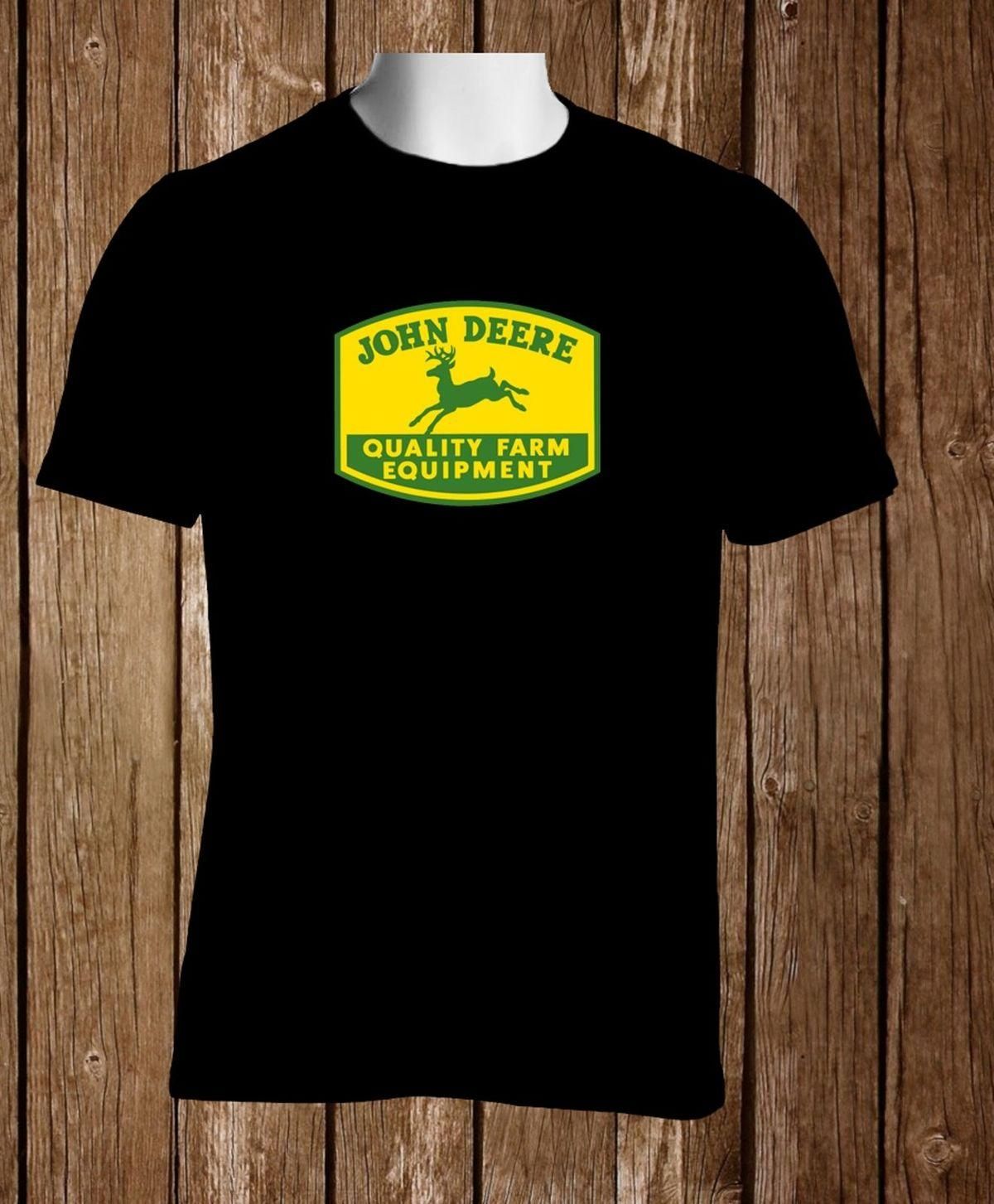 John Deere Vintage Negro camiseta Hombres talla S a 3XL Camiseta Hip de manga corta