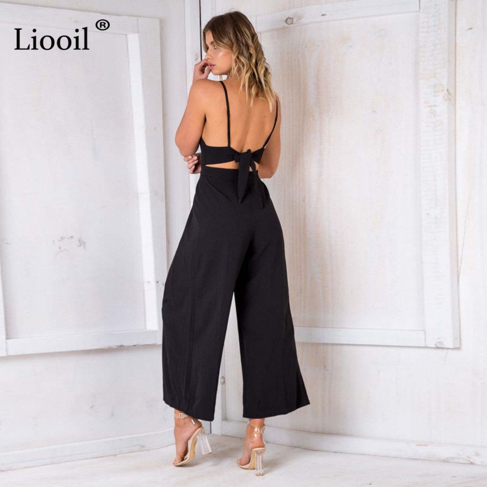 black jumpsuit with bow