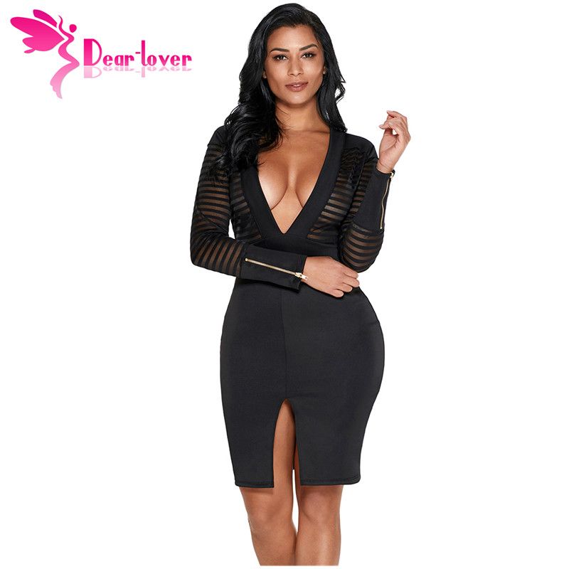 pinstripe bodycon dress