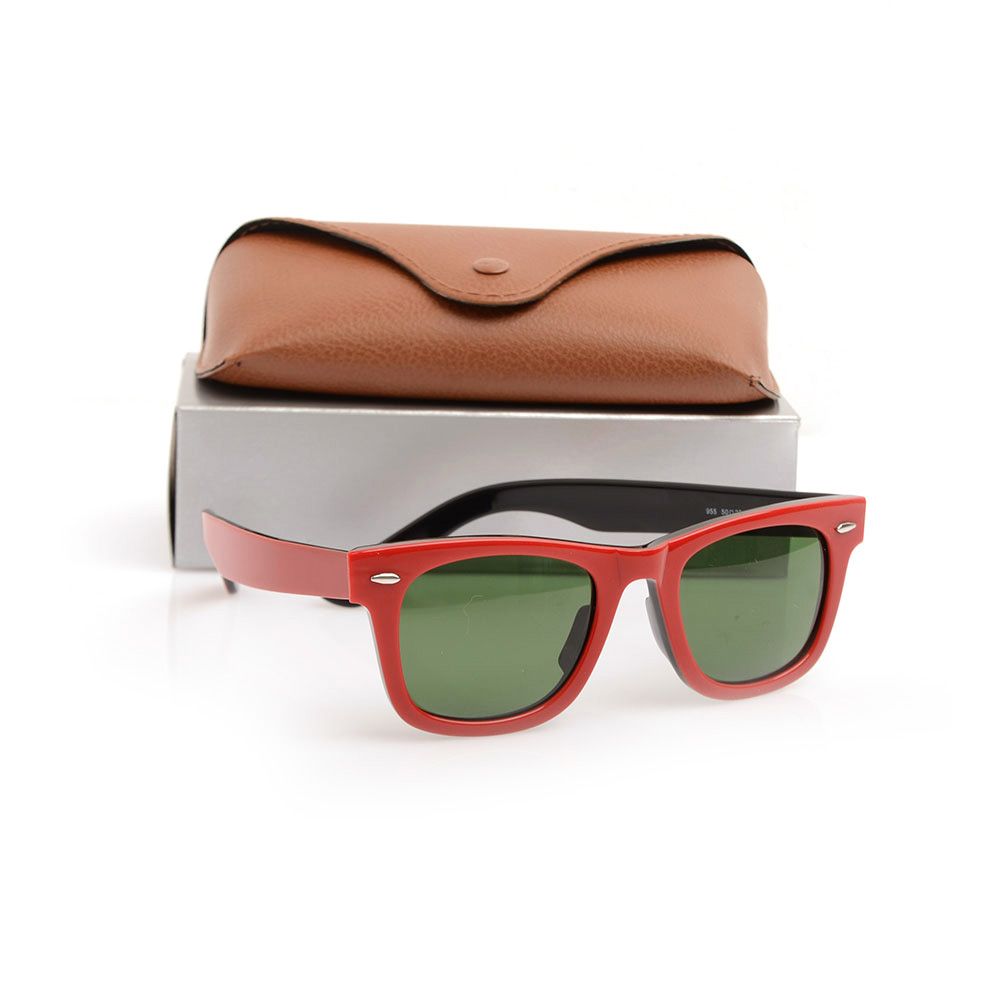 lentes de sol rojos hombre