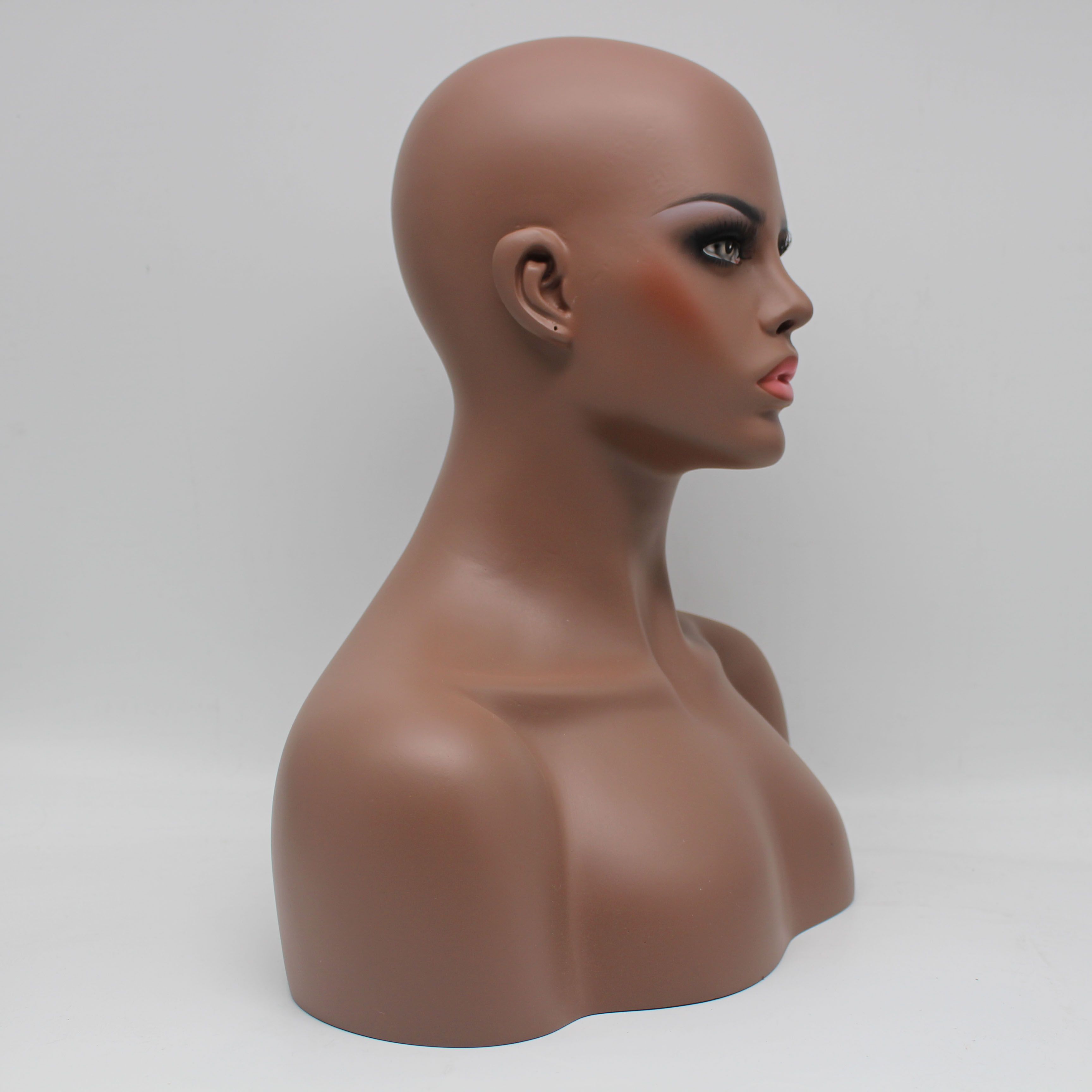 afro american mannequin heads