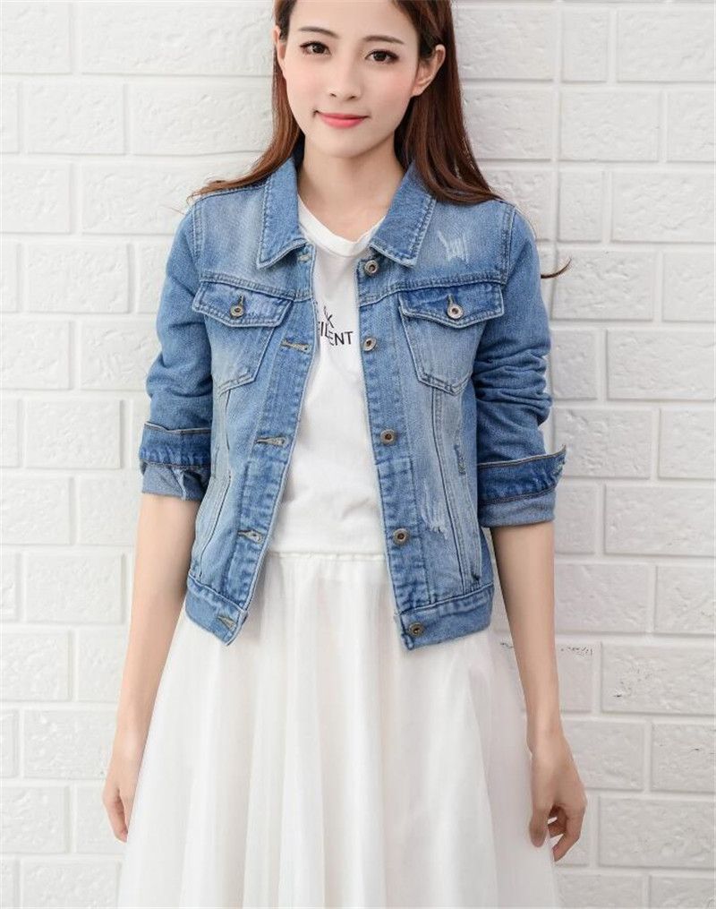 jeans coat ladies