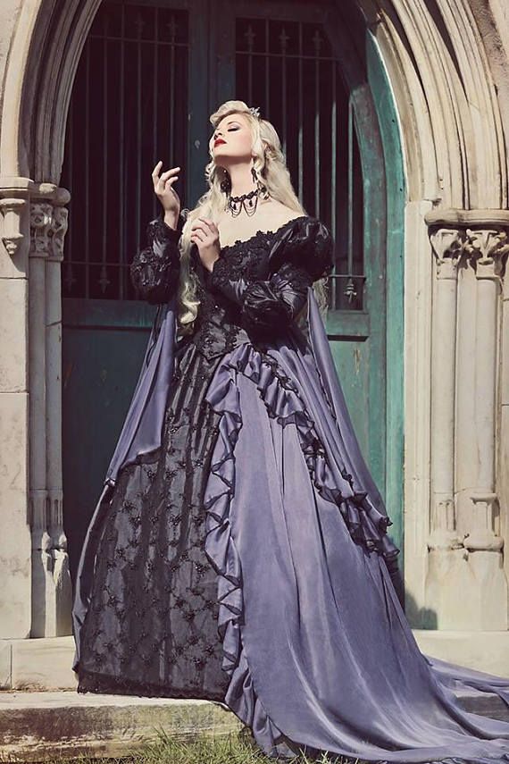 gothic medieval wedding dresses