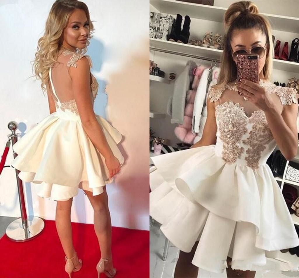 Vestidos cortos volados Clearance