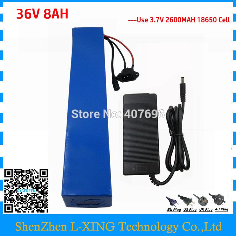 36volt Electric Bike Battery 36v 7 8ah Bicycle Battery 36v 350w 8000mah Lithium Ion Battery With Bms 2a Charger Free Customs Fee E Cig Variable Voltage Mods E Cigarette Batteries For Sale From