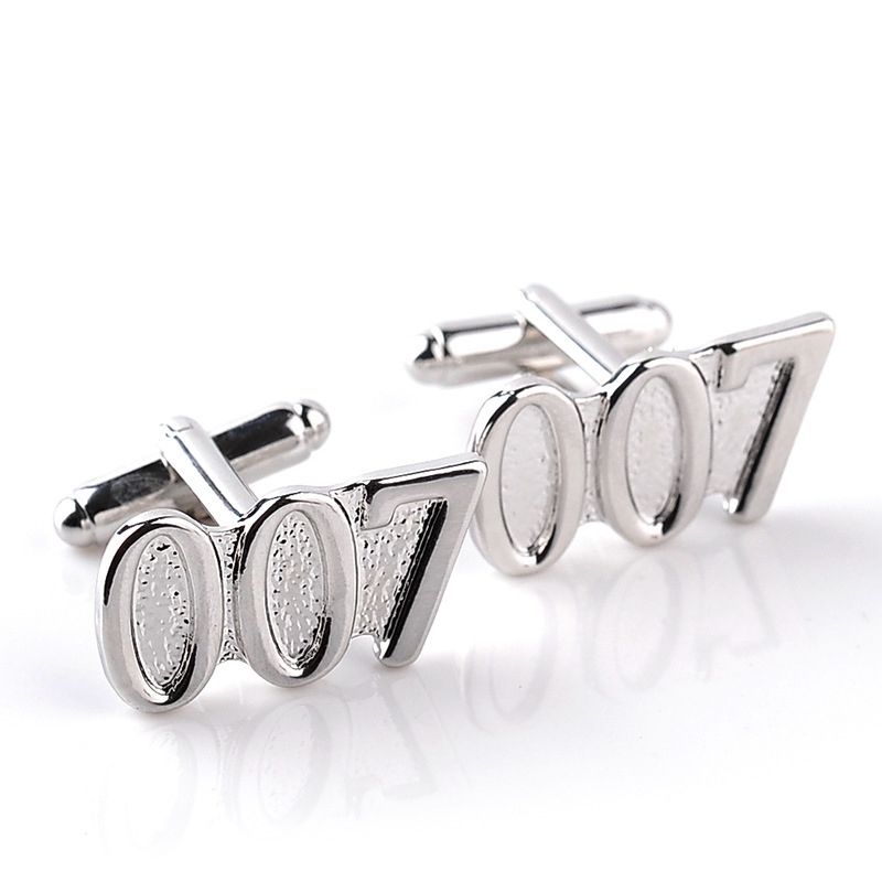 JAMES BOND 007 HIGH QUALITY GOLD PLATED CUFF LINKS IN PLAIN BOX