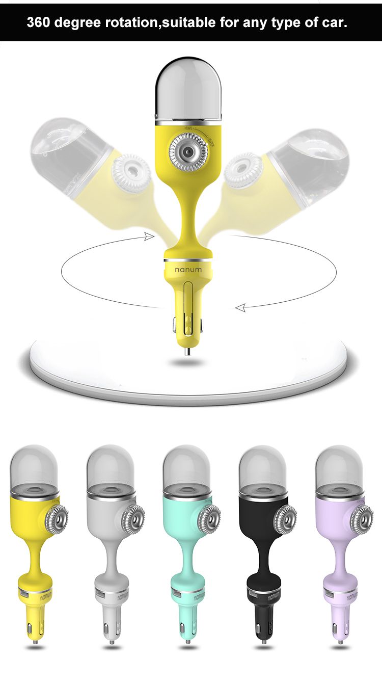 Third Generation Nanum Car Humidifier Air Purifier Diffuser Portable